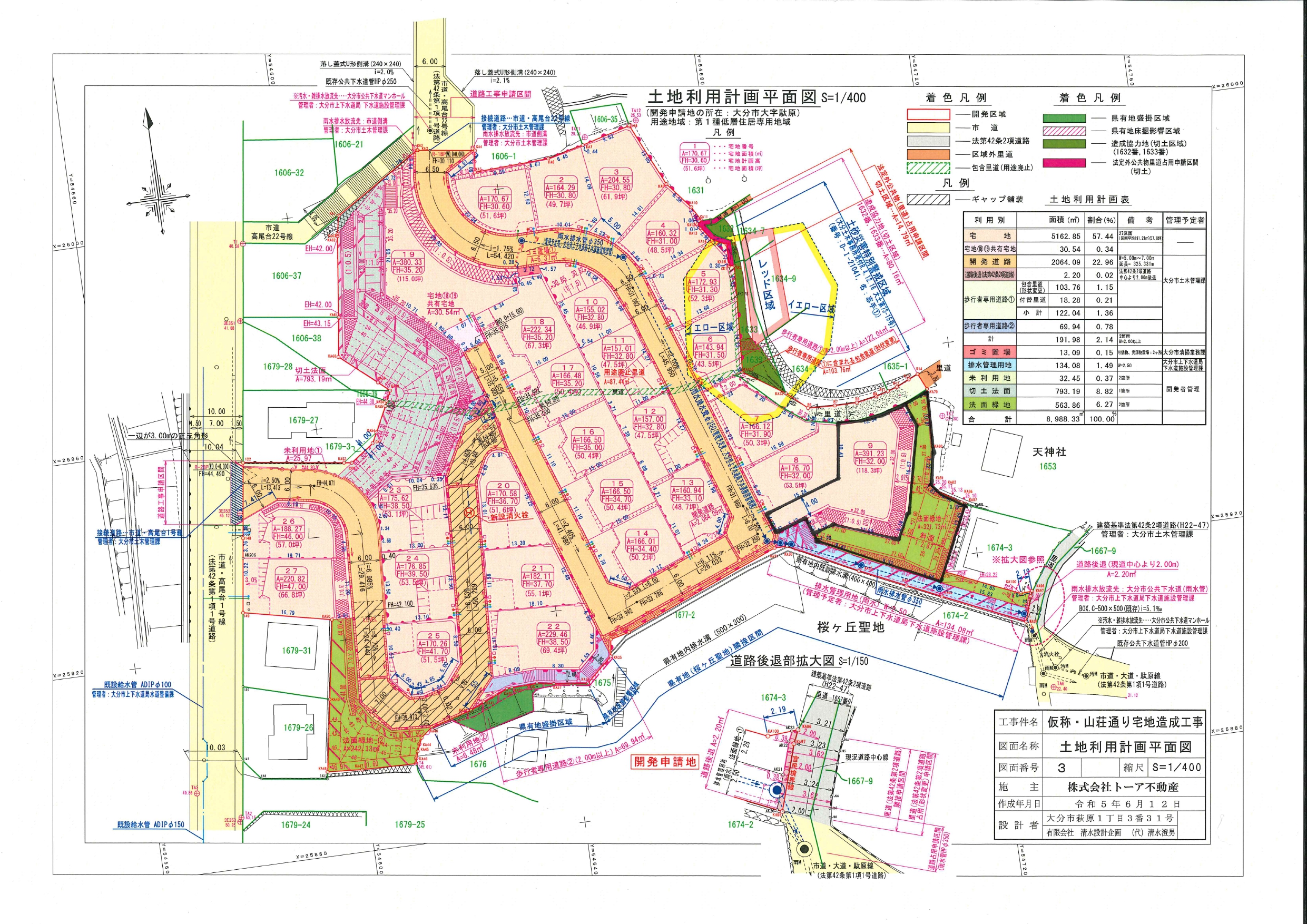 土地利用計画平面図